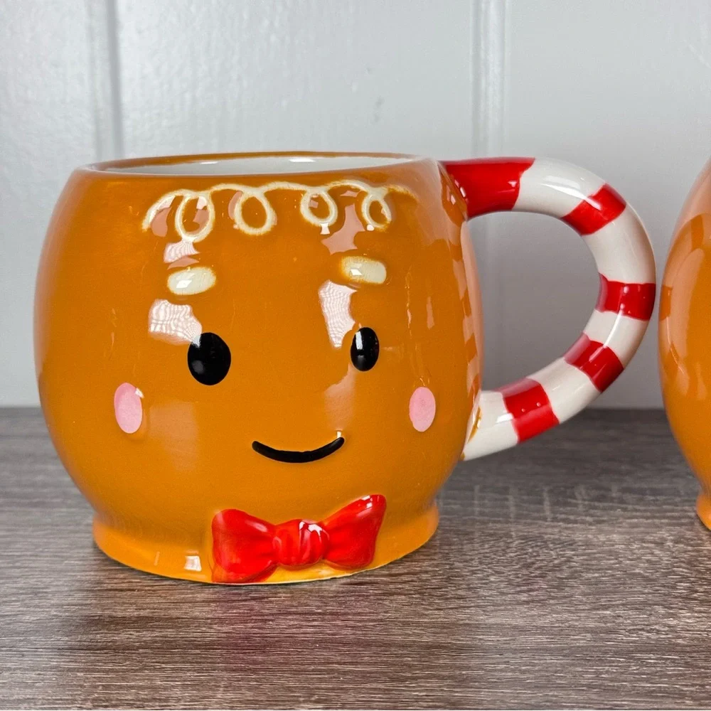 NEW Target Bullseye Playground Gingerbread Boy Christmas Mugs